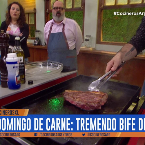 Bife de cuadril con emulsión de chimichurri