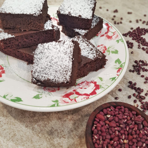 Brownies de porotos aduki