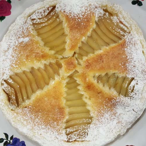 Tarta frangipane de peras