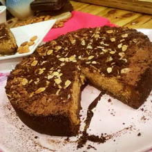 Chocotarta de dulce de leche y ricota