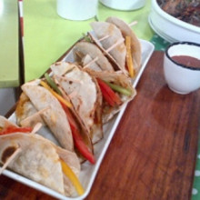 Fajitas al disco con salsa del infierno