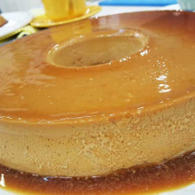 Flan café con leche