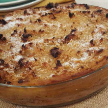 Pastel de bondiola braseada a los cítricos y batatas al caramelo