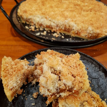 Tarta de coco y dulce de leche