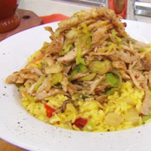 Arroz con pollo reciclado