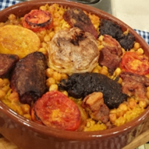 Arroz valenciano al horno