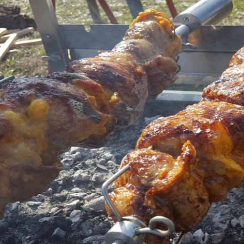 Brochettes de pollo cítrico la parrilla