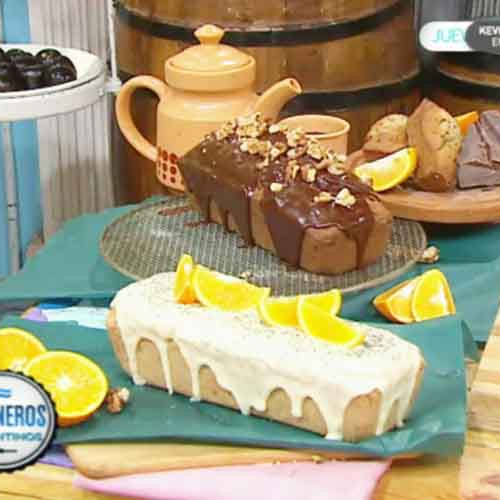 Budín de naranjas y amapola y budín hamburgués