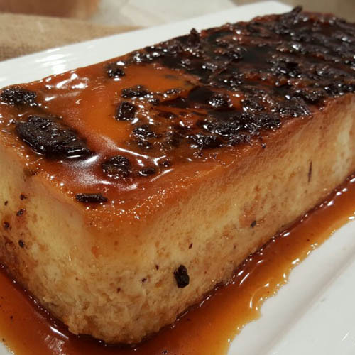 Budín de pan de chocolate y leche condensada