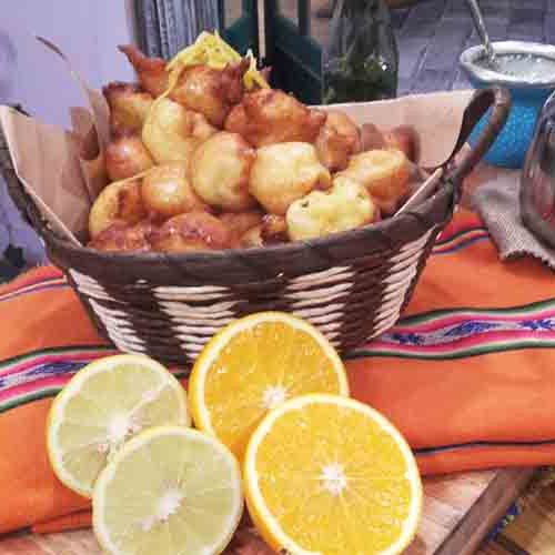 Buñuelos de ricota y limón