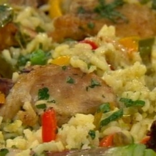 Calentito arroz con pollo