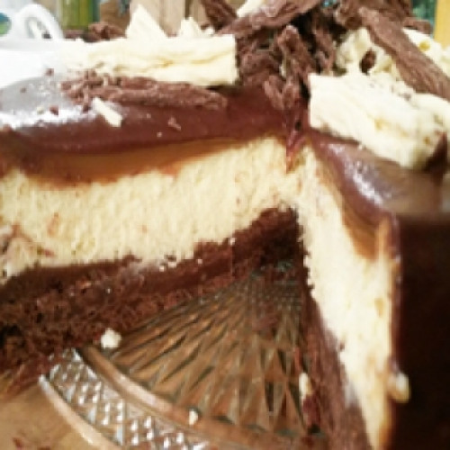 Cheesecake brownie en 5 pasos