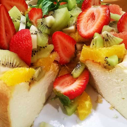 Cheesecake de frutas sin azúcar