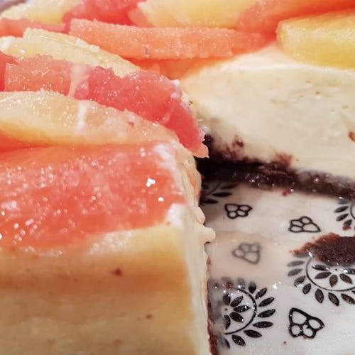 Cheesecake de pomelo