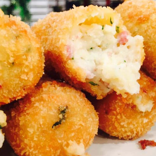 Croquetas de jamón crudo y queso