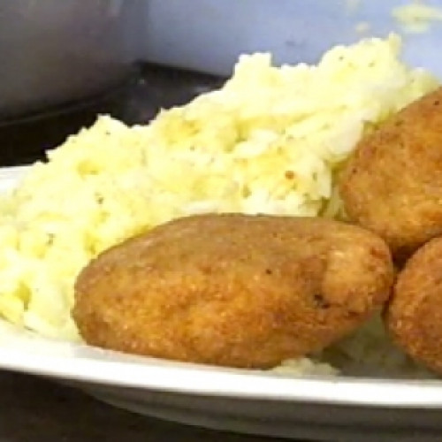 Croquetas de pollo con arroz