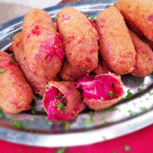 Croquetas multicolor