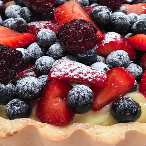 Crostata de frutos rojos