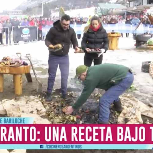 Curanto patagónico, carnes y vegetales al pozo