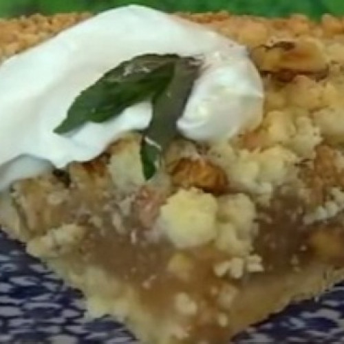 Deliciosa torta tibia de manzana