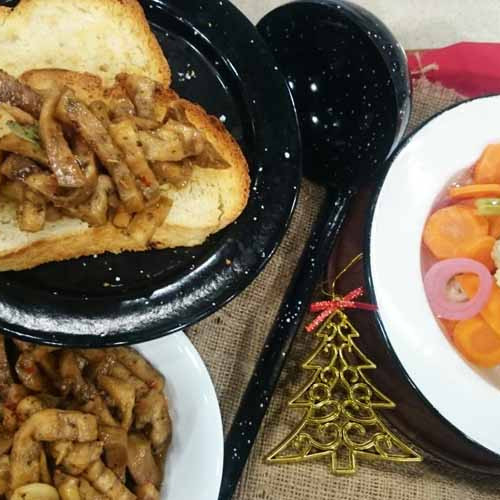 Escabeche de berenjenas navideño exprés