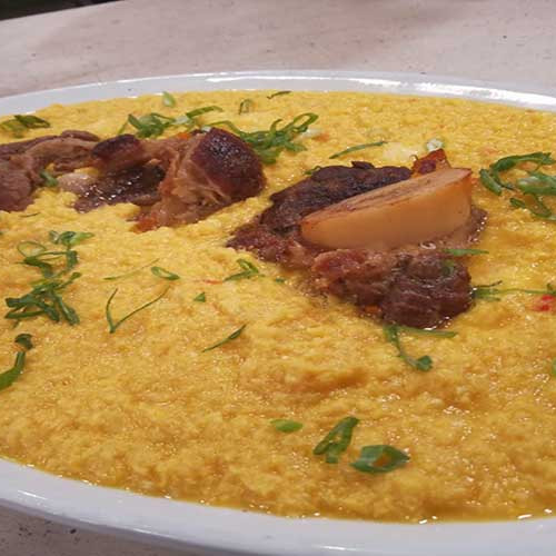 Humita con ossobuco braseado