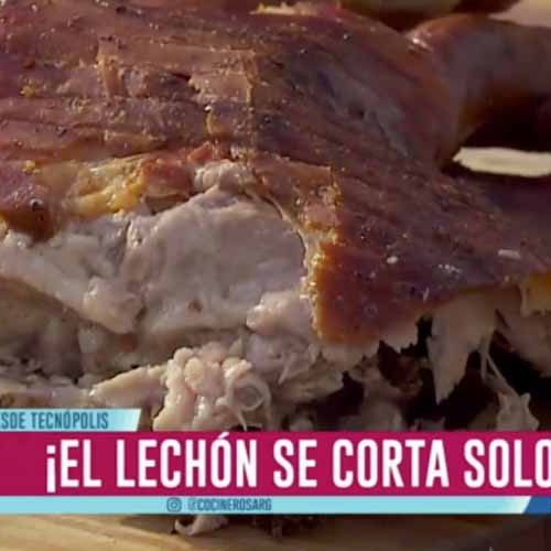 Lechón adobado a la caja