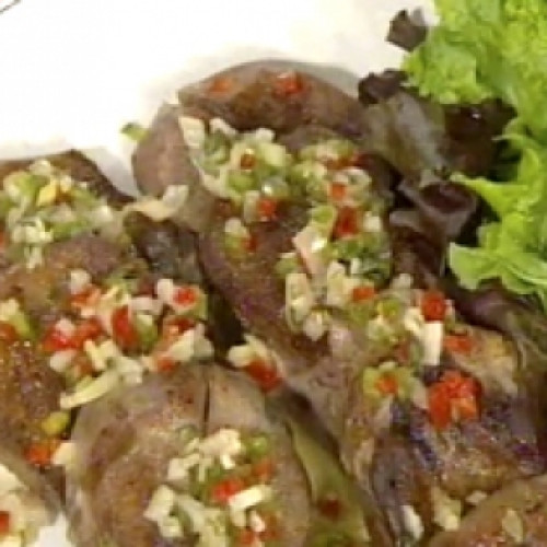 Lengua a la plancha con papas doradas