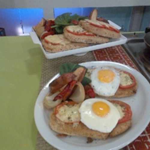 Milanesas de lentejas a la napolitana