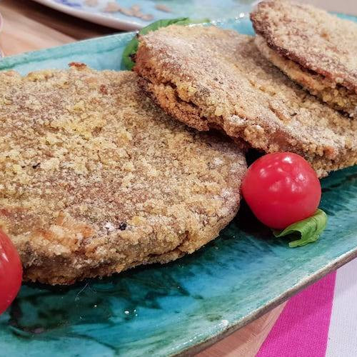 Milanesas de soja rellenas sin lácteos