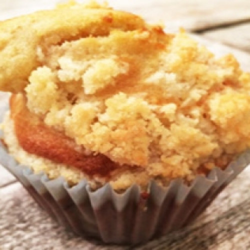 Muffins de banana, de chips de chocolate y de dulce de leche