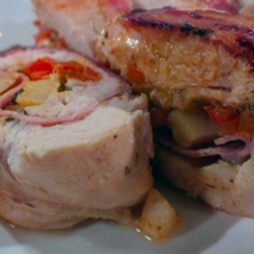 Pamplona de pollo con ensalada rusa