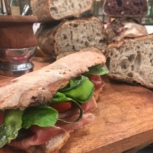 Pan ciabatta de masa madre