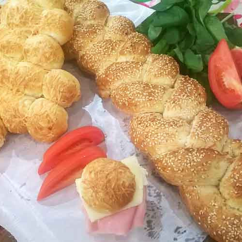 Pan de queso trenzado