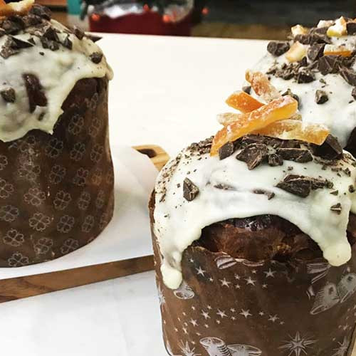 Pan dulce saborizado con chocolate y naranja