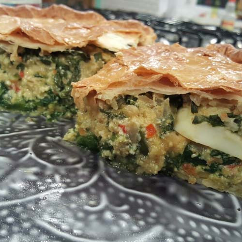 Pascualina doble relleno con huevo