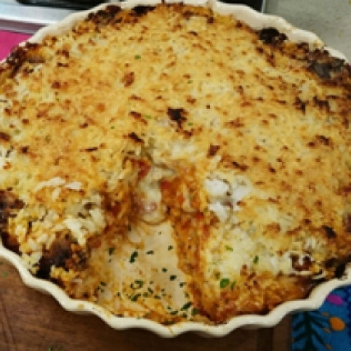 Pastel de arroz con sorpresa