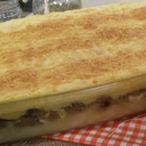 Pastel de papa gratinado