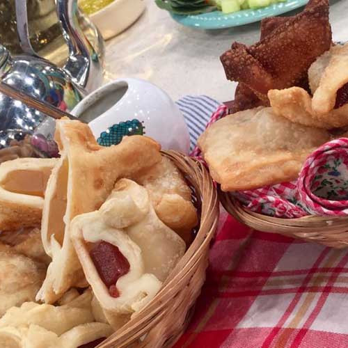 Pastelitos de membrillo con hojaldre enrollado