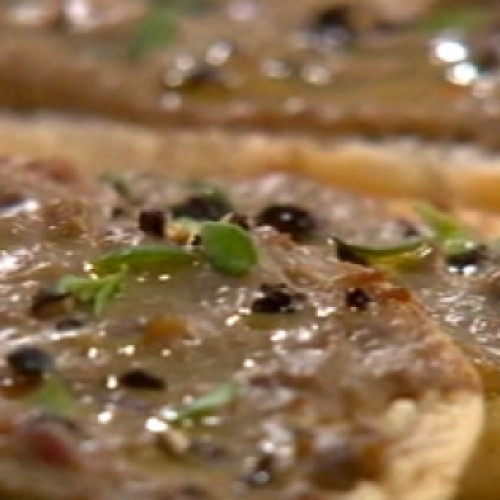 Paté de pollo con pan de especias