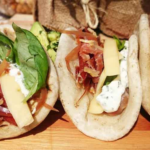 Piadinas de pollo y fiambres