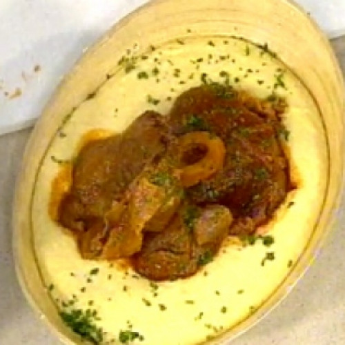 Polenta con estafado de ossobuco