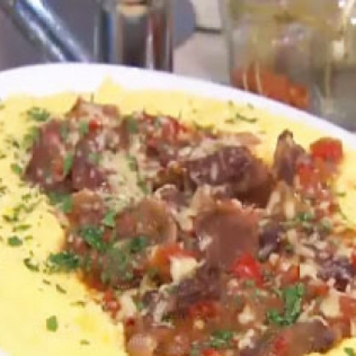 Polenta con ragout de carne