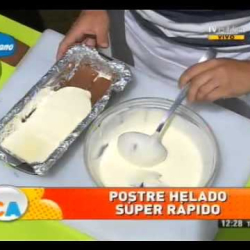 Postre helado de galletitas de chocolate