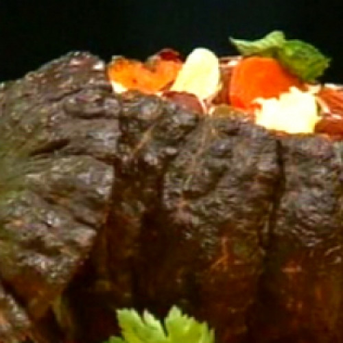 Ragout de cordero pampinta con menta y almendras