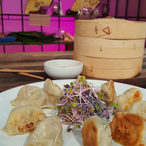 Gyozas de cerdo al vapor