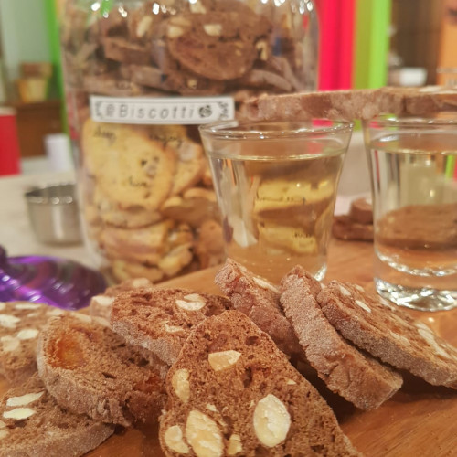 Biscottis di prato y cacao