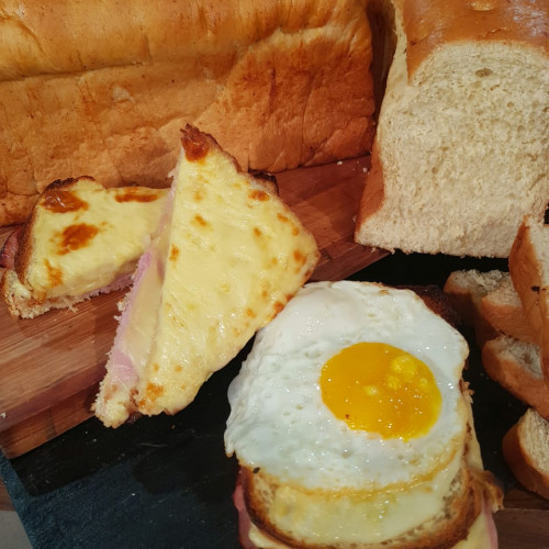 Pan de molde: croque madame y croque monsieur