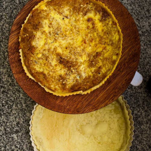 Tarta de Queso y Cebolla