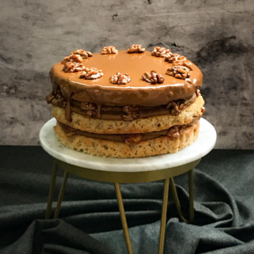 TORTA DE CAFÉ Y NUECES